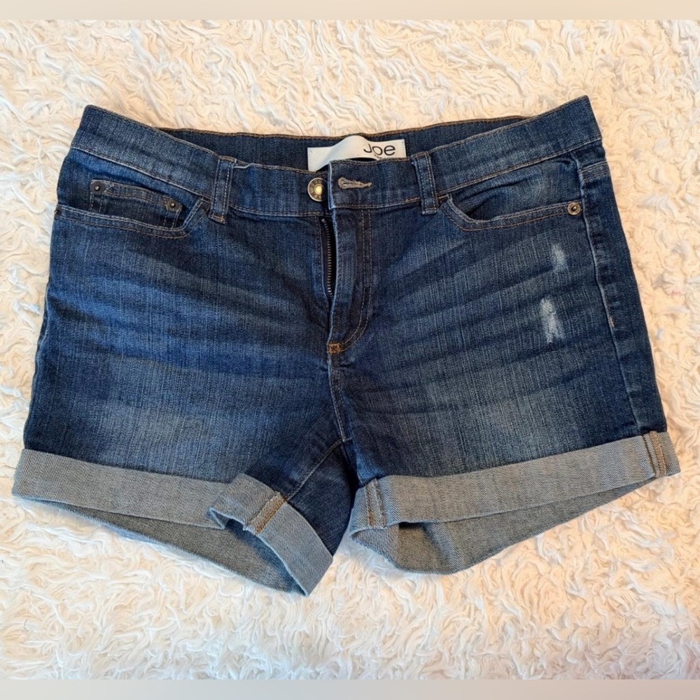 Joe Jeans Fresh Classic Cuffed Blue Denim Shorts